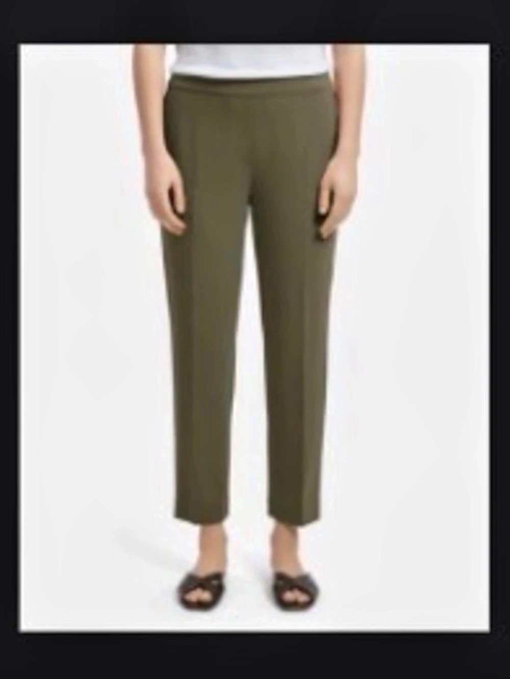 Theory Treeca Pull-On Pant in Dark Rosemary